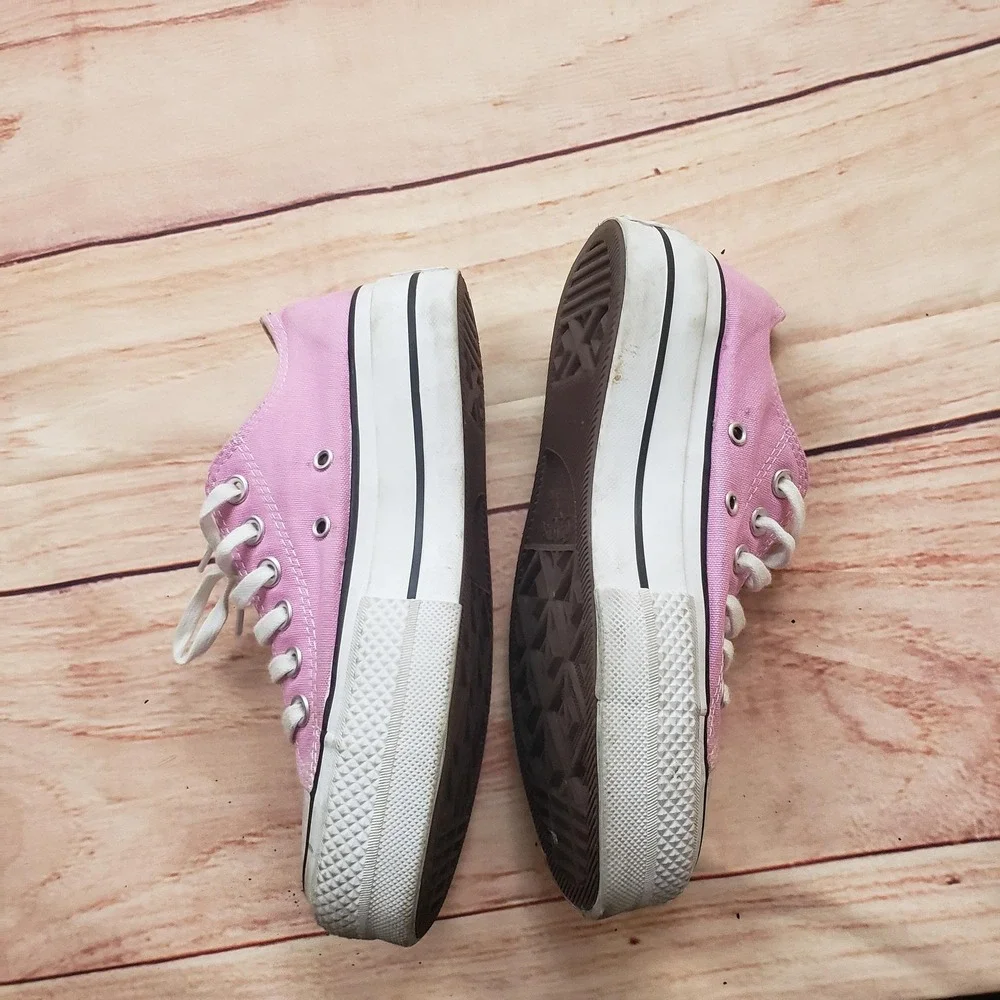 Converse Chuck Taylor All Star Lift Shoes Womens Size 5 Pink Platform‎ Canvas